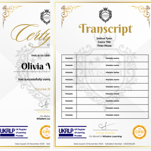 Premium Certificate & Transcript (Digital)