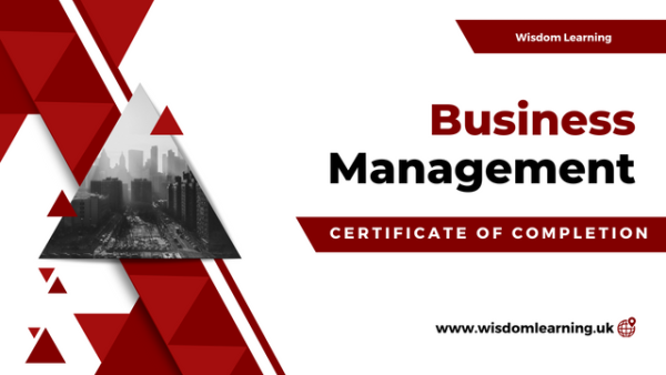 Business Management Course Training By Wisdom Learning UK