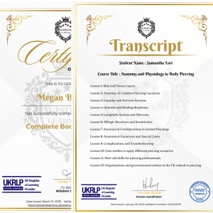 Premium Certificate & Transcript (Digital)